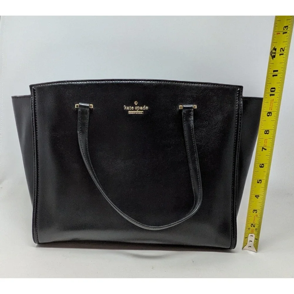 KATE SPADE Patterson Drive Geraldine Satchel Tote Purse Black WKRU5651 - READ